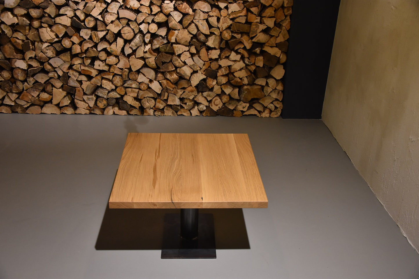 Schlichte Eichen Beistelltischplatte