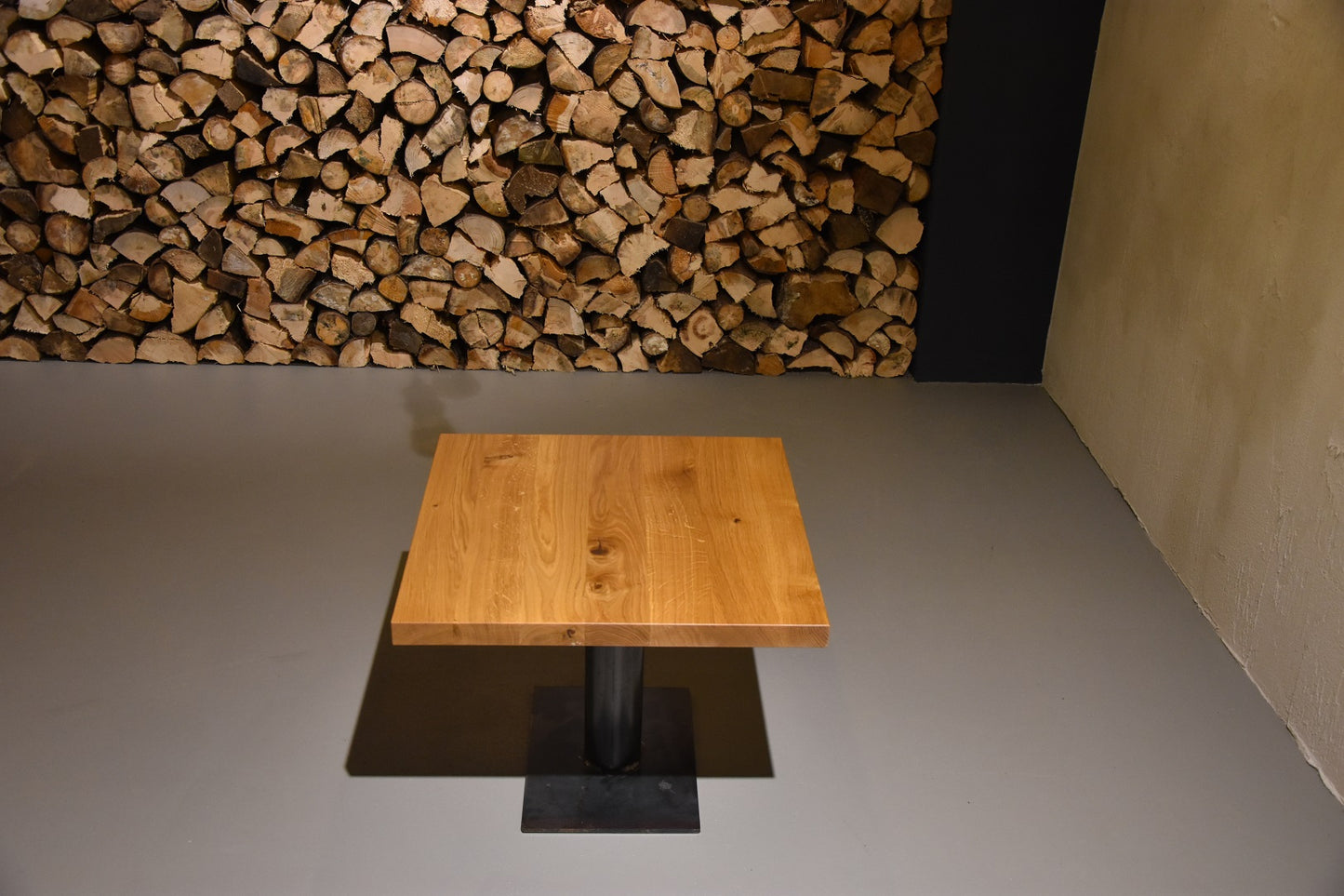 Beistelltischplatte aus massiver Eiche