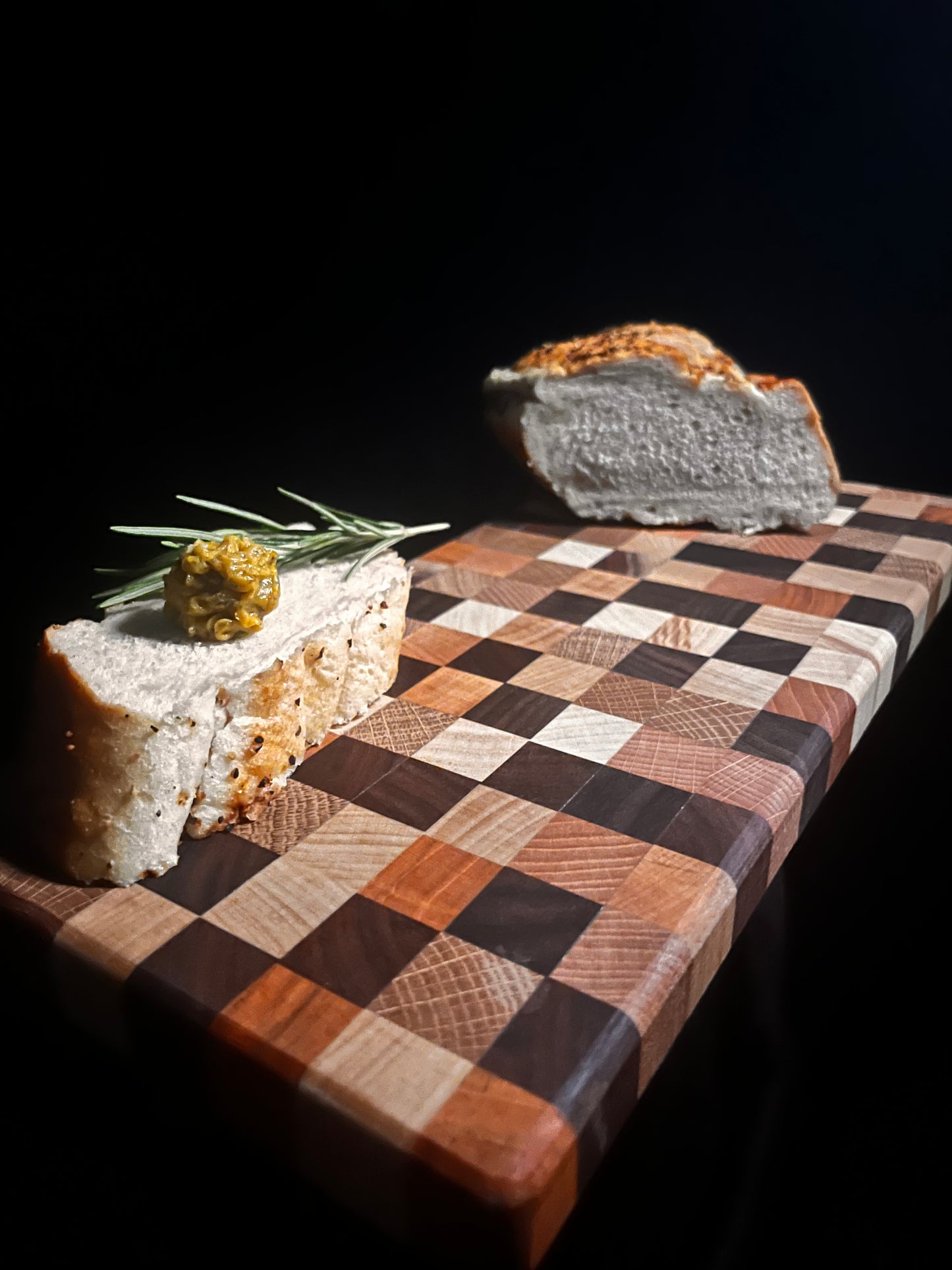 Kopfholzessbrettchen "Bunt - Klein"