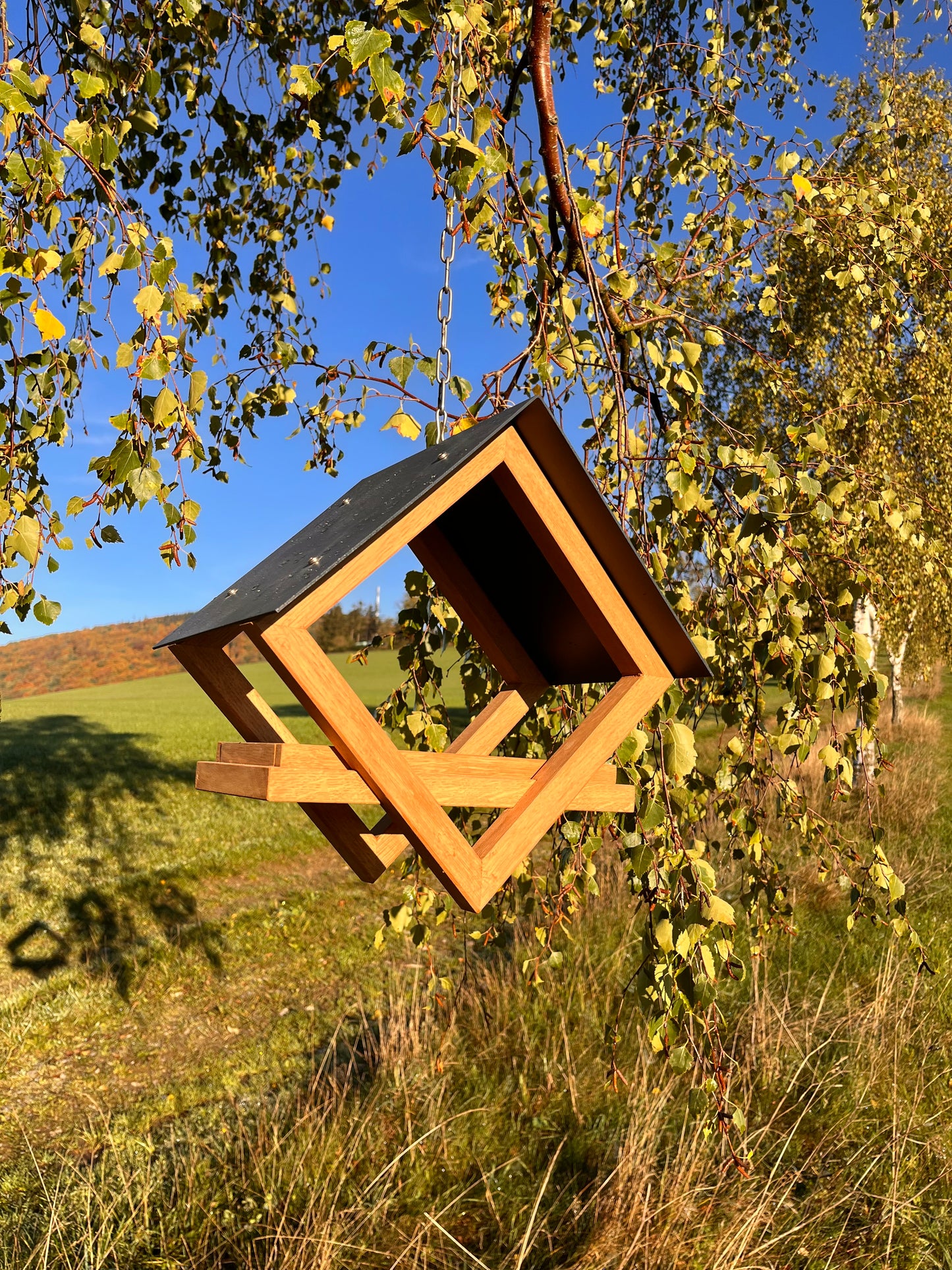 Vögelhaus „Square tip Naturöl“