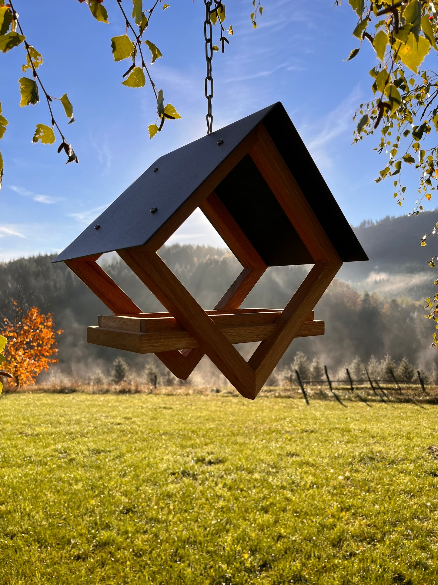 Vogelhaus „Square tip Teaköl“
