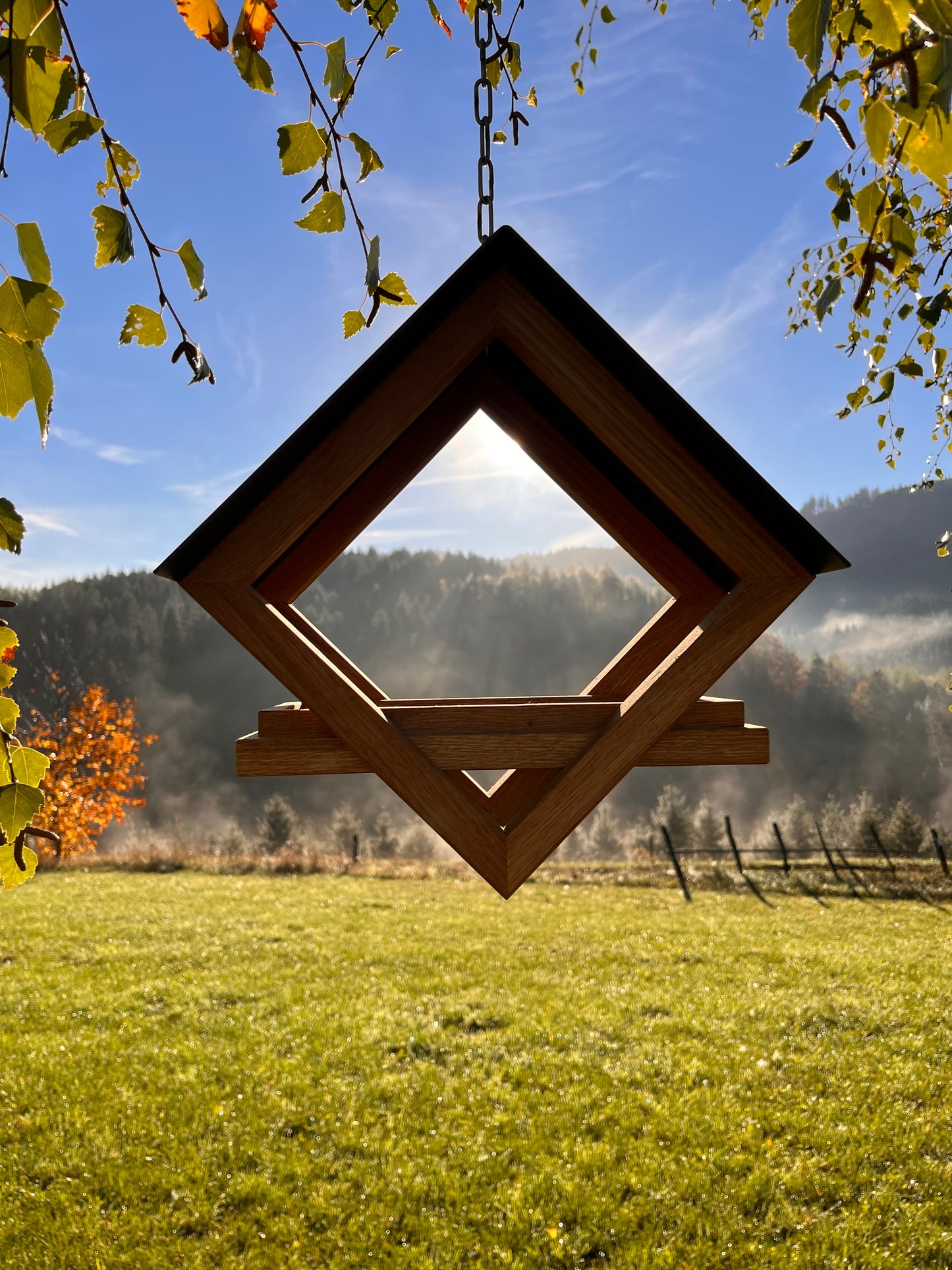 Vogelhaus „Square tip Teaköl“