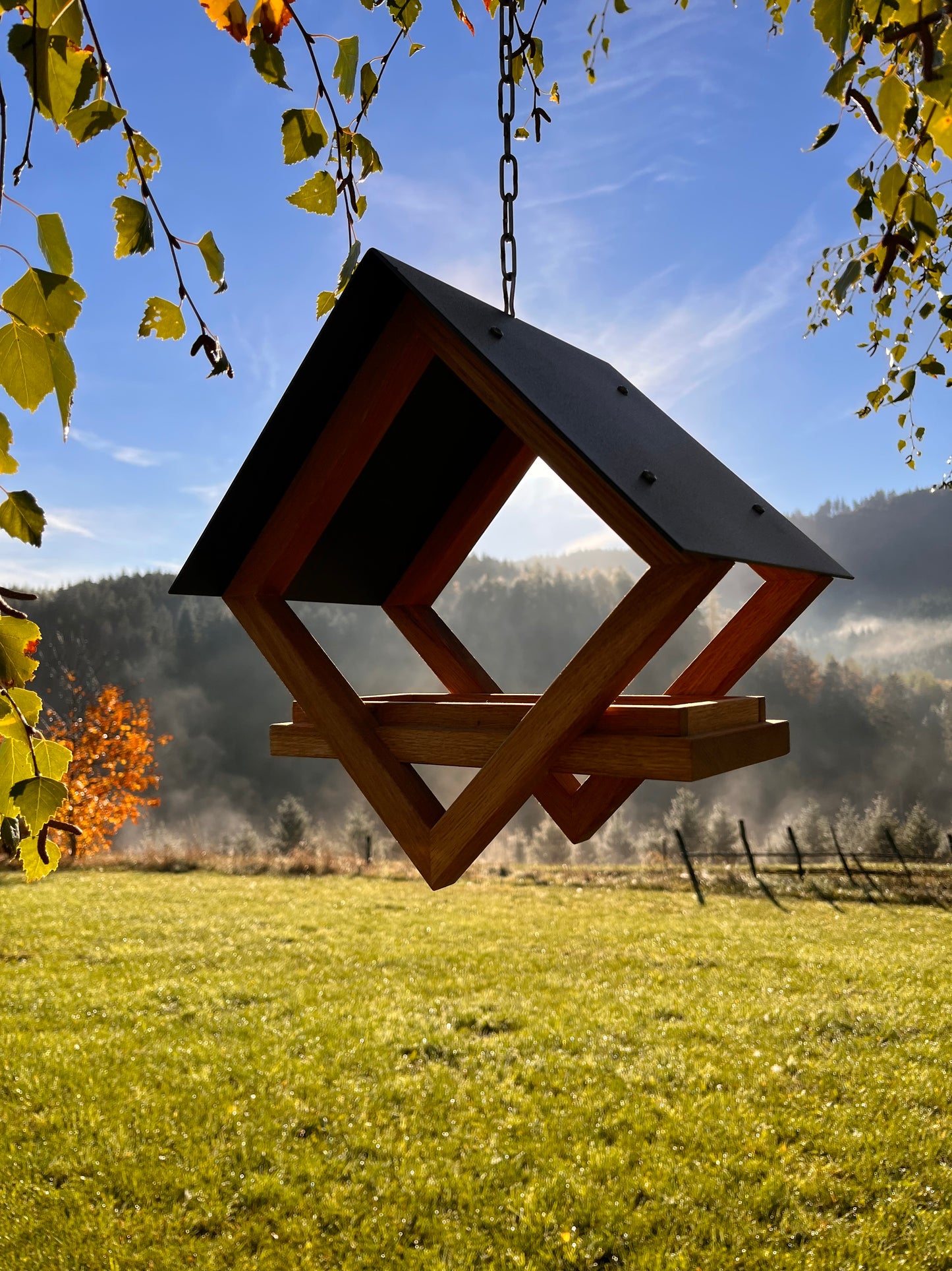 Vogelhaus „Square tip Teaköl“