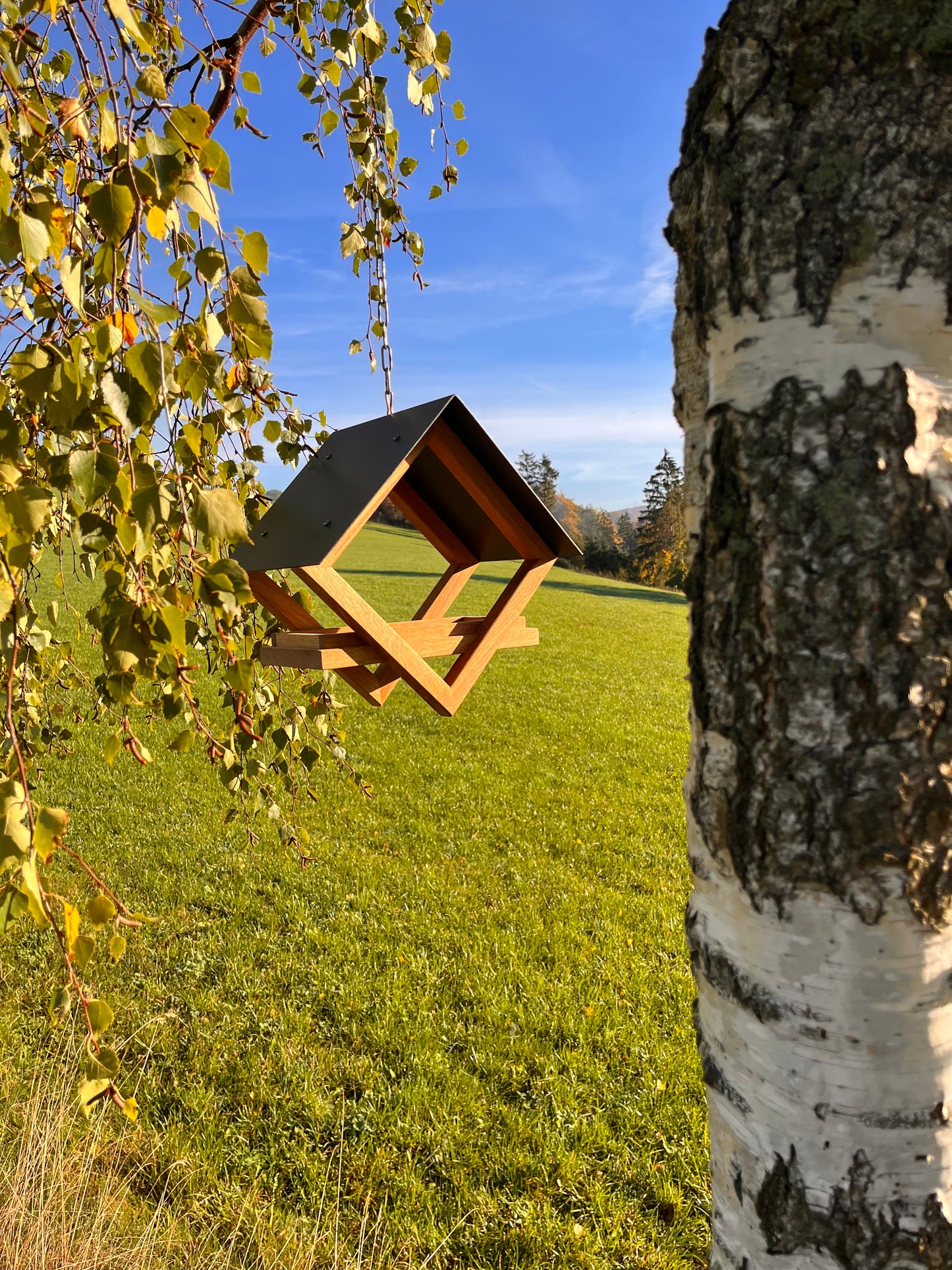 Vogelhaus „Square tip Teaköl“