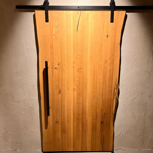 Massivholz Schiebetür mit Waldkante