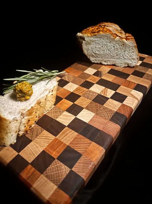 Kopfholzessbrettchen "Bunt"