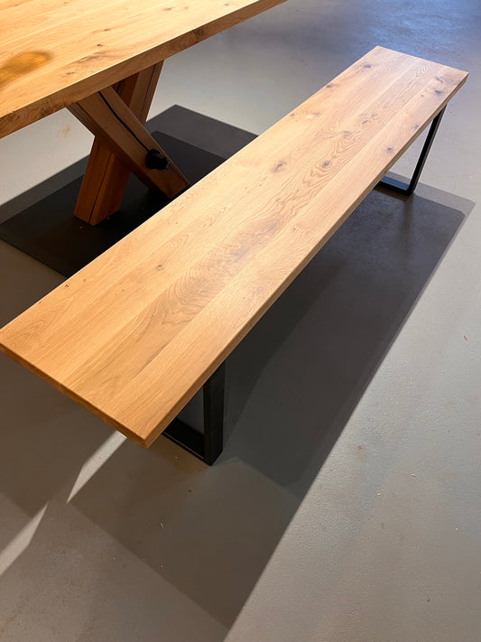 Massivholz Sitzbank ohne Rückenlehne