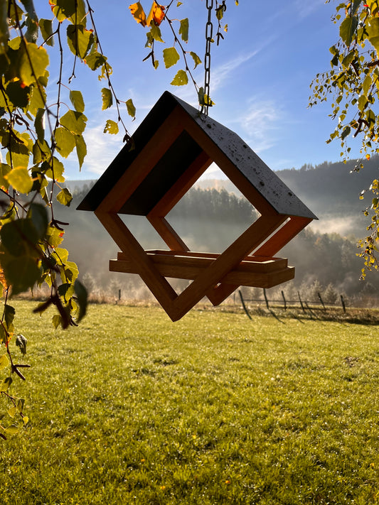 Vögelhaus „Square tip Naturöl“