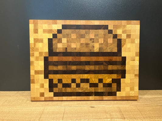 Kopfholzschneidebrett "Burger"